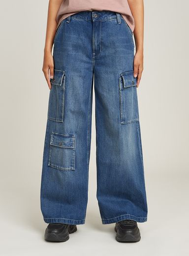 Mega Cargo Pants Denim